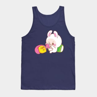 Cute Rabbit in Angry mood Tank Top